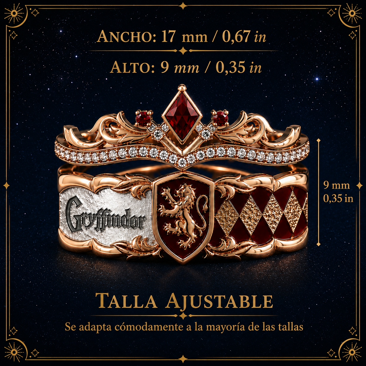 Set de Anillos del Emblema tu Casa